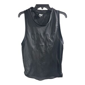 Ivy Park Shirt Womens XS Black Tank Top Mesh‎ Sleeveless Jersey Basketball